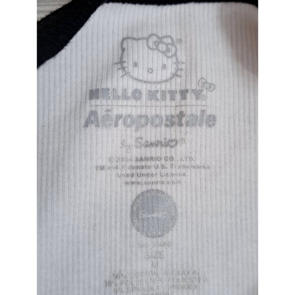New Hello Kitty Champion Women's Long-Sleeve Raglan T-shirt Aeropostale Size M - Picture 4 of 9